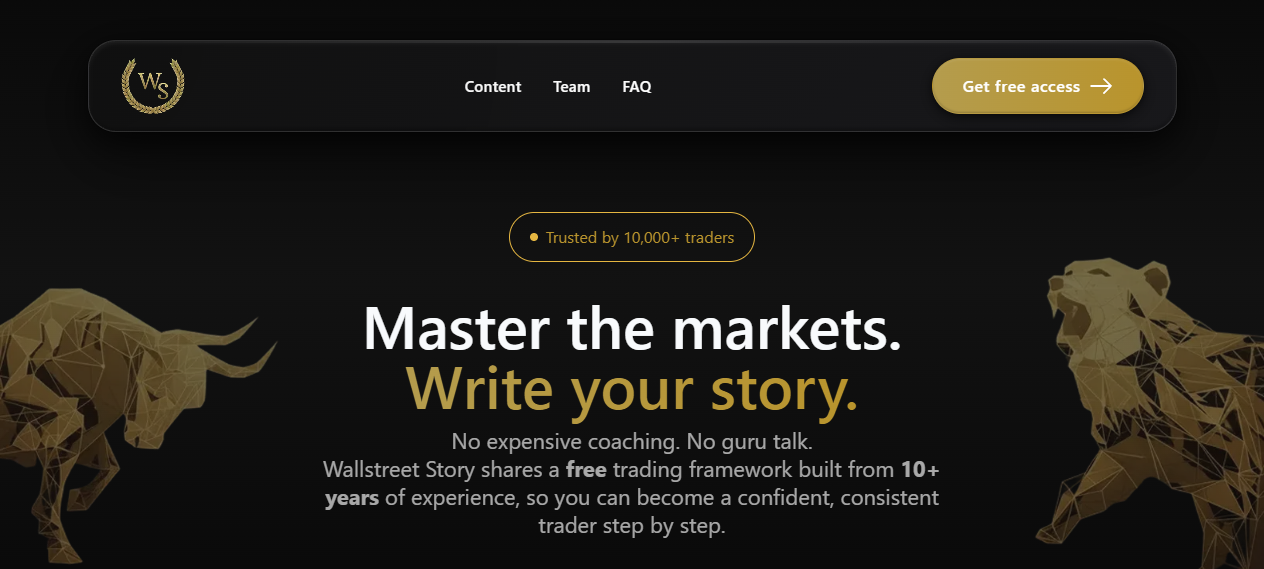 Website von Wallstreet Story